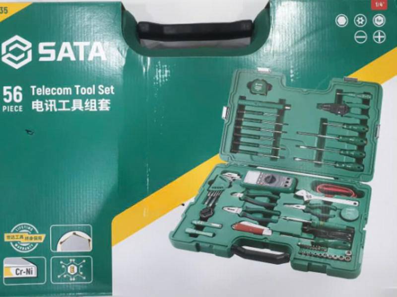 ESCO EA689SA-1A 56-Piece Professional Electrician Insulated Tool Set with Storage Case