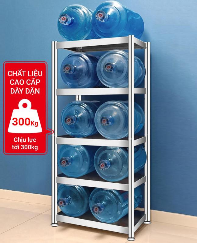 Kệ để 8 bình nước inox
