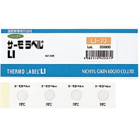 LIGK TherMolabel LL-80 Irreversible Temperature Indicating Label (80°C / Single-Dot Indicator)
