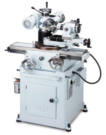 DIAPET DP540 만능 정밀 공구 연삭기 커터 그라인더 (최대 Ø250mm 연마 / ISO 40 테이퍼 / 듀얼 숫돌 헤드 / 0.75kW / 460kg)