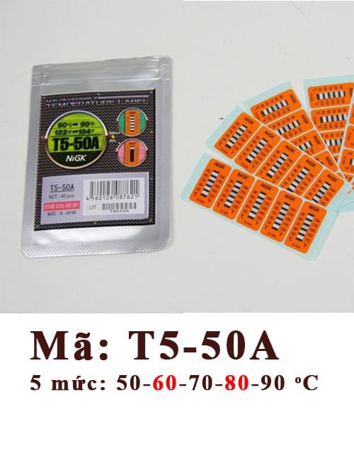 NiGK T5-50A Reversible Temperature Indicating Label