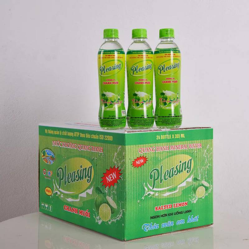 Pleasing Salted Lemon Sparkling Mineral Beverage 350ml