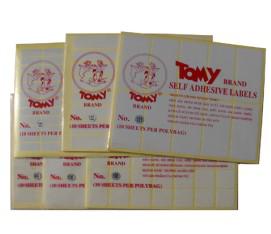 Tomy A5 不干胶纸