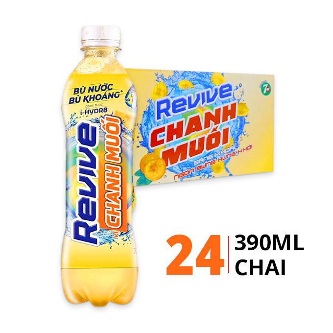 Revive 390ml 塩レモン味 アイソトニック 電解質補給 スポーツドリンク (独自 i-Hydr8 処方 / ナトリウム・カリウム・ビタミンB群配合 / 熱中症対策・水分補給)