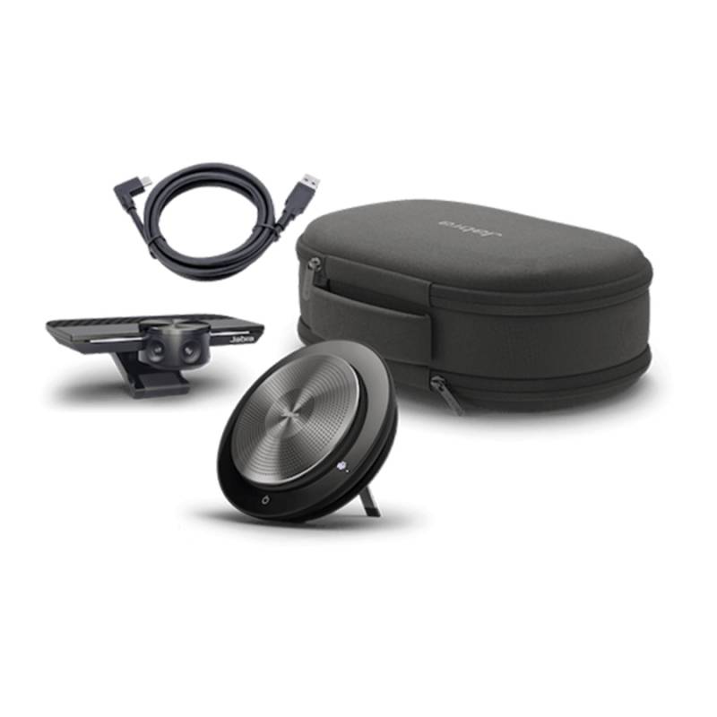 Jabra PanaCast Meet Anywhere+ ポータブル ビデオ会議 バンドルセット (PanaCast 180度パノラマ 4Kカメラ / Speak 750 スピーカーフォン / デスクスタンド / 専用トラベルケース)