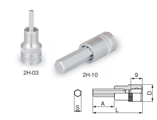 TONE 2H-05 1/4-Inch Drive Hexagon Socket 5mm