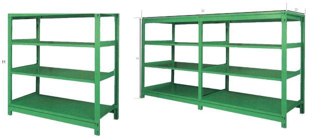 Steel Frame Shelving Unit KHM1000-4T