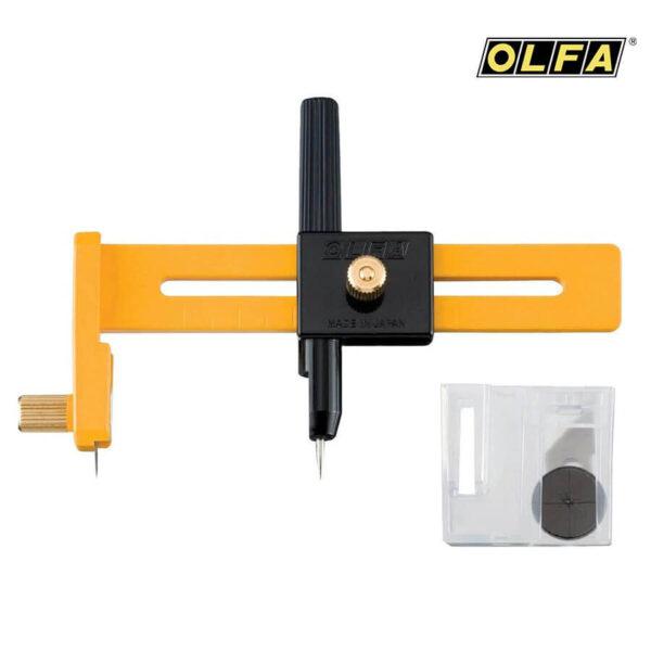日本爱利华 OLFA CMP-1 圆规式圆度精密裁切刀 (直径 1cm 至 15cm)