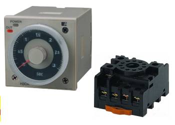 OMRON H3CR-A8 Multi-Function Solid-State Analog Timer Relay with 8-Pin Socket PF083A-E (100-240VAC / 4 Multi-Modes)