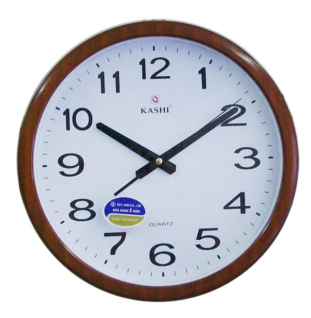 카시 Kashi NT16 클래식 원형 저소음 무소음 쿼츠 벽시계 (선명한 숫자 다이얼 / 고정밀 무소음 무브먼트 / 거실 사무실 회의실용)