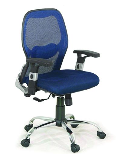 Noi That 190 GX205B-M 通気性 メッシュ 人体工学 エルゴノミック 回転 事務用 オフィスチェア (クロムメッキ 5本脚)
