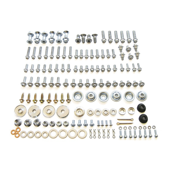 Standard Industrial Fasteners Assortment: Hex Bolts, Machine Screws, Nuts & Flat Washers (Grade 8.8 / Stainless SUS304)