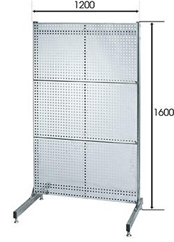 GDCM02S-CD 1200x1650mm 벽면 고정식 산업용 타공 공구 걸이 판넬 보드 (25x50 각파이프 프레임 / Ø10mm 타공 홀)
