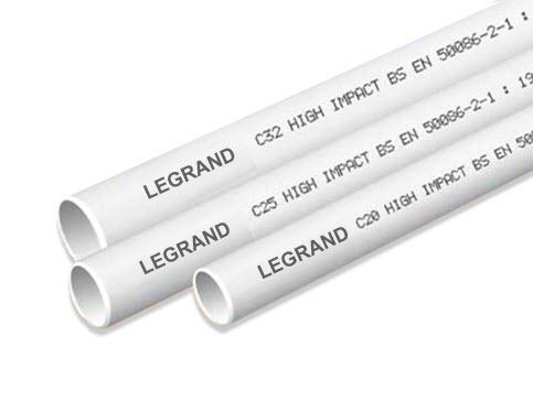 Ø20mm 난연성 PVC 전선관 / 전기 배선 보호 파이프 (절연 내충격성)