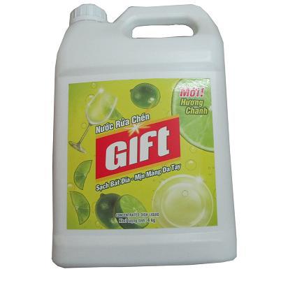 Gift レモン 4L (4kg 業務用ボトル) 高濃縮 食器用洗剤 キッチン用クレンザー