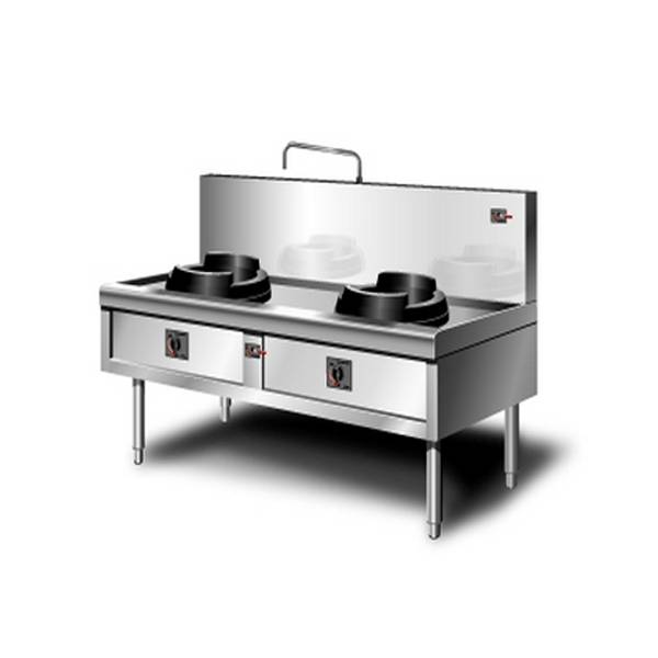 Industrial 2-Burner Gas Stove BGC2M
