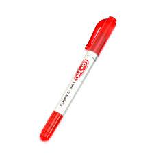 티엔롱 Thien Long PM-04 듀얼팁 유성 매직 마카 펜 - 레드 (10자루 1박스 / 0.4mm 극세 & 1.0mm 중자 / 다용도 마킹)