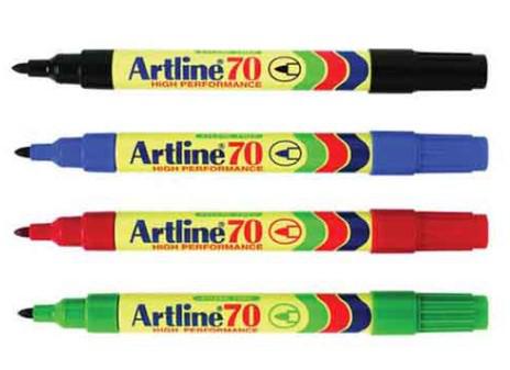 아트라인 Artline EK-70 1.5mm 원형 팁 만능 유성 매직마커 - 흑색