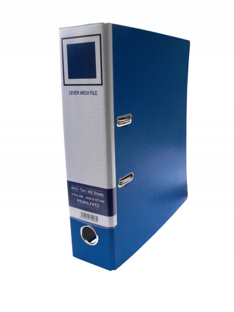 Kokuyo V300B-A4-9cm Blue Heavy-Duty Lever Arch File Folder