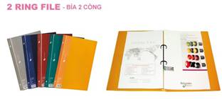 File còng nhẫn Plus A4 2.6cm- đỏ