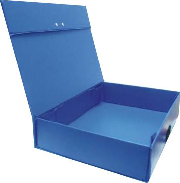 Tra My A4 Document Storage Box File 5cm Spine Width (Blue Simili Cover / Compact Office Filing)