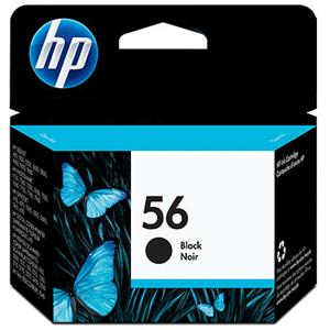 HP 56 (C6656AA) Original Black Inkjet Print Cartridge (19ml / 520 Pages / Smudge-Resistant Pigment Ink)