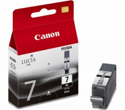 Canon PGI-7BK Pigment Black Genuine Ink Cartridge (Compatible with PIXMA MX7600 / Pro9500)