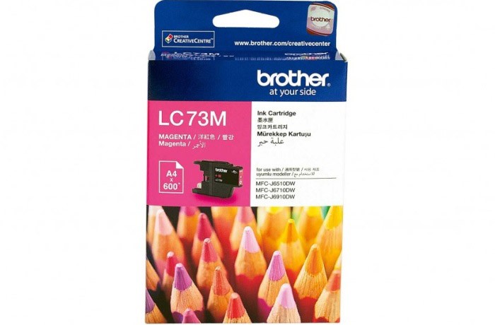 Brother LC-73M High-Yield Magenta Ink Cartridge (600 Pages / MFC-J430W, J625DW, J825DW)