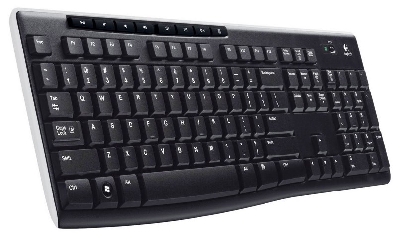 ロジクール (Logitech) K270 フルサイズ 耐水設計 ワイヤレス キーボード (Unifying 2.4GHzレシーバー / 24ヶ月電池寿命)