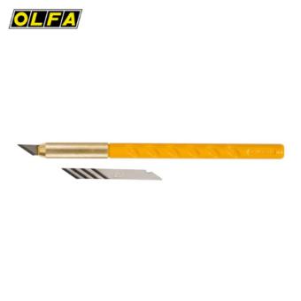 オルファ OLFA AK-1 アートナイフ ペンタイプ デザインカッター (替刃25枚付き / 真鍮製クイックチャック / 日本製)