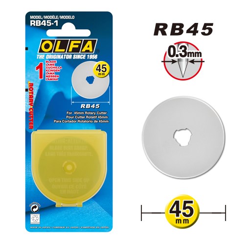 OLFA 圆形旋转刀片 RB45-1