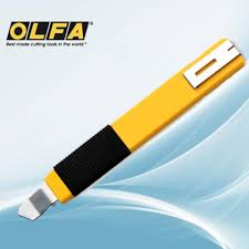 日本原装 爱利华 OLFA A-2 9mm 经典标准多功能美工刀 / 壁纸刀 (不锈钢加固刀槽 / 自动锁定 / 进口高碳钢刀片 / 日本製)