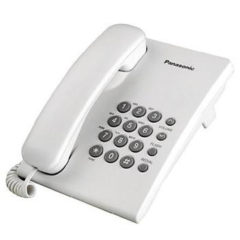 パナソニック (Panasonic) KX-TS500 据置・壁掛け 兼用 有線 アナログ 固定電話機 (ワンタッチ リダイヤル機能 / 受話音量 6段階 / 着信音 3段階 / 電源不要 回線給電)