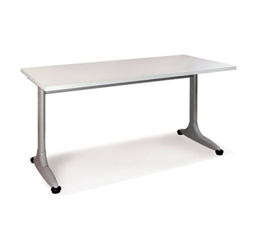 BCS14-M 1400x700mm 모던 스틸 프레임 사무용 데스크 (친환경 멜라민 상판 / 분체도장 사각 강철 다리 / 배선홀 내장)