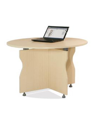 BH10-CG Wooden Leg Meeting Table