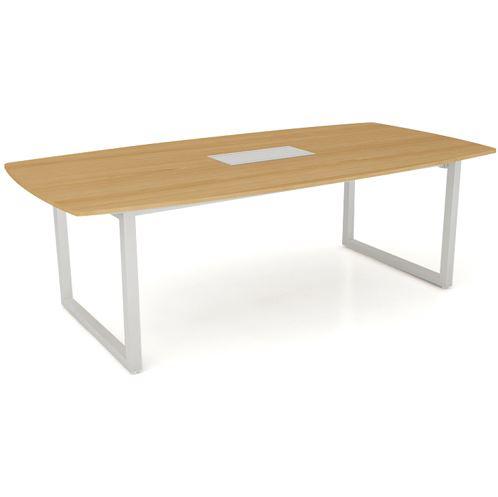 TV2412M-L 2.4m High-Grade Laminate Conference Table with Steel Frame (2400x1200mm)