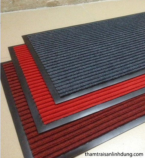 800×1200mm 業務用 泥落とし 吸水 エントランスマット / 玄関マット (高耐久 リブ織り ポリプロピレン / 滑り止め ゴム裏地 / 屋内・半屋外)