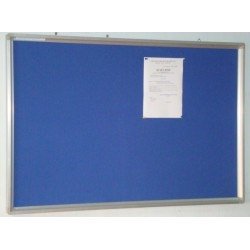 Plastic Core Felt Pin Notice Board 1200x1600 TH4 Frame - Image 1