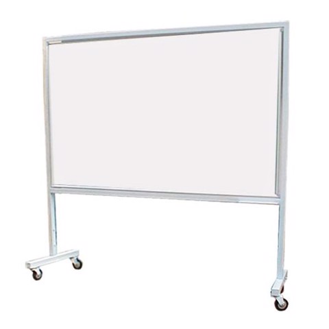 Single-Sided Ceramic Mobile Whiteboard 1200 x 1900 x 2000mm