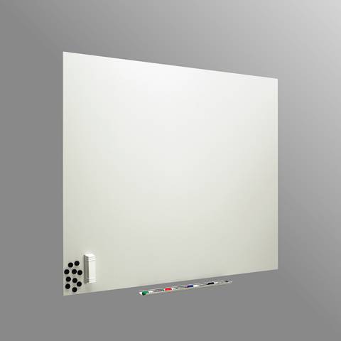 1200x2400mm (1.2x2.4米) 无框悬浮式 磁性白板 极简超清写字板 (数控精磨安全倒角边缘 / 进口防眩光烤漆钢板 / 隐藏式背挂码无缝拼接 / 现代极简创意墙面)