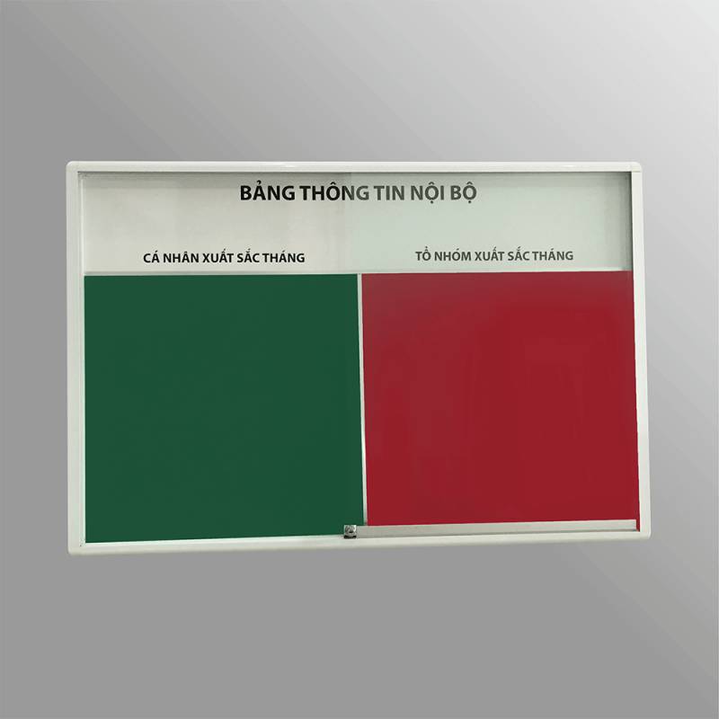 Bảng thông tin treo tường cánh lùa 1200x2000mm