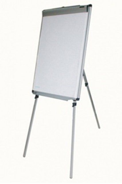 A-Model 600x1000mm Mobile Height-Adjustable Flipchart Whiteboard (Magnetic Surface / Holds A1 Paper / Telescopic Stand up to 1.9m)