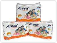 Arosa A1 600g 2枚重ね 100% バージンパルプ 業務用 ジャンボロール トイレットペーパー (高吸水・ソフト肌触り / ディスペンサー用)