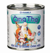 Vinamilk Ong Tho White Label Sweetened Condensed Milk 380g Tin Can (Classic Vietnamese Formula for Iced Coffee & Baking)