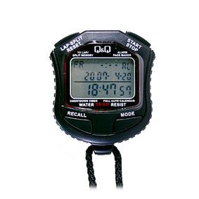 Citizen Q&Q HS45 High-Precision 1/100-Second Digital Electronic Stopwatch Timer (50m Water Resistant / Split & Lap Memory / Lanyard Included)