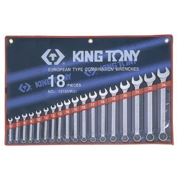 King Tony 1218MR01 18-Piece Metric Combination Spanner Set (6–32mm)
