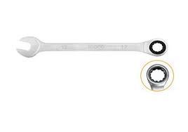 TONE RM-19 19mm Combination Ratchet Wrench 247mm Length (72-Tooth Mechanism / Chrome-Vanadium Steel / Made in Japan)