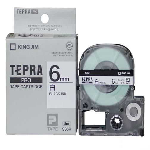 King Jim Tepra Pro Label Tape Cartridge 6mm x 8m