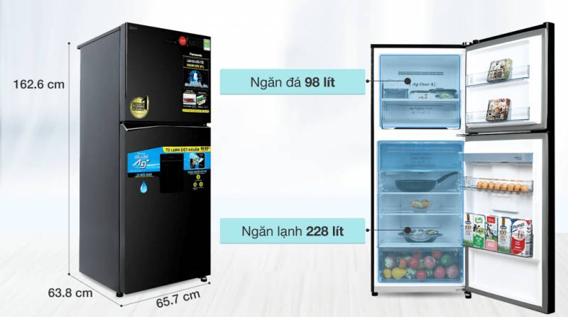 パナソニック Panasonic 326L インバーター搭載 2ドア冷蔵庫 NR-TL351GPKV