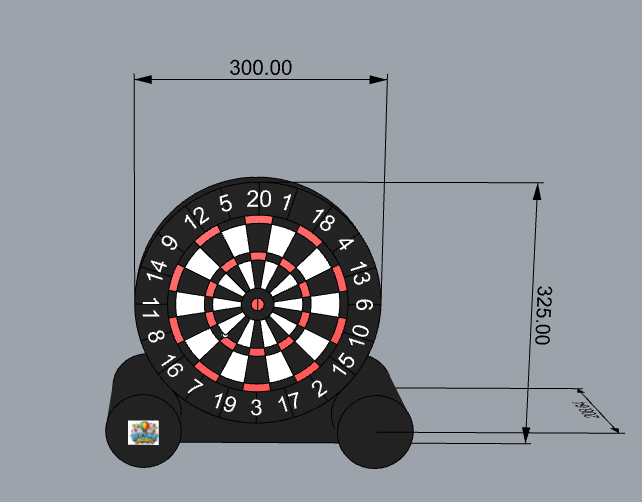Foot Darts varianta 1